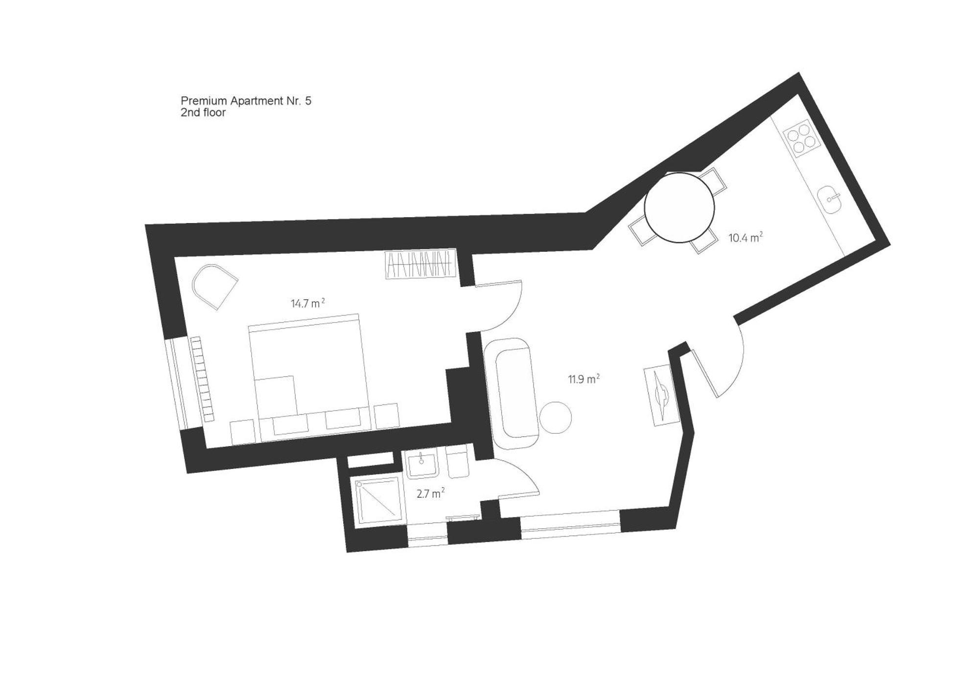 Centra Nams - Center Apartments Цесис Номер фото