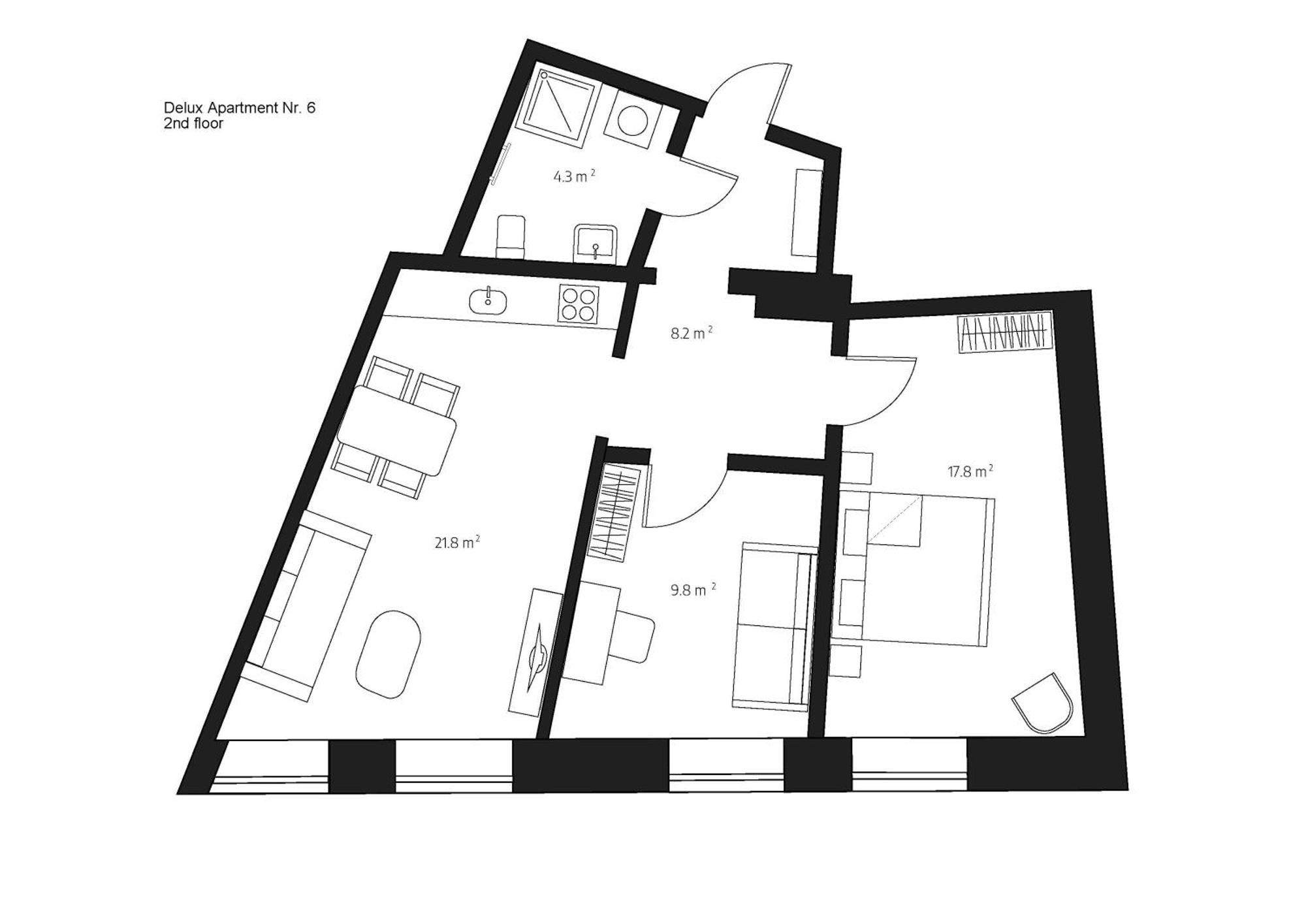 Centra Nams - Center Apartments Цесис Номер фото
